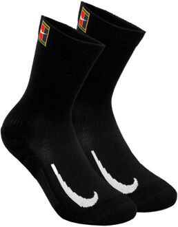 Nike Court Multiplier Cushioned Tennissokken Verpakking 2 Stuks-Zwart,Wit - 34-38,46-50