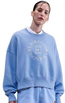 Nike Court Phoenix Over-Oversized Crew Heritage Sweatshirt Dames-Blauw - M,L,XL