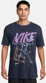 Nike Court T-shirt Heren-Donkerblauw,Mauve - XXL