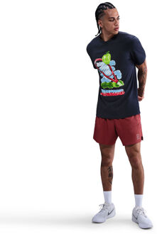 Nike Court T-shirt Heren-Donkerblauw,Veelkleurig - M