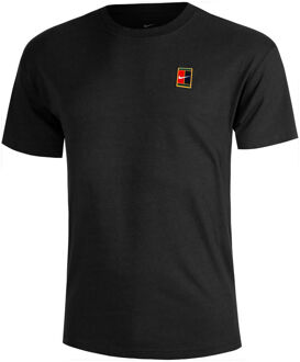 Nike Court Tee Max 90s Original Content T-shirt Heren-Zwart - S