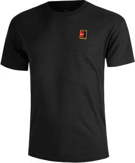 Nike Court Tee Max 90s Original Content T-shirt Heren-Zwart - XS