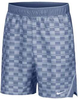 Nike Court Victory Dri-Fit High Rise 9in All Over Print Shorts Heren grijs - M