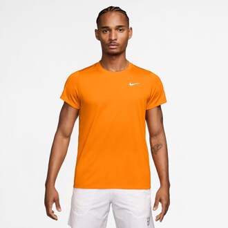 Nike Court Victory Dry T-shirt Heren oranje - XS