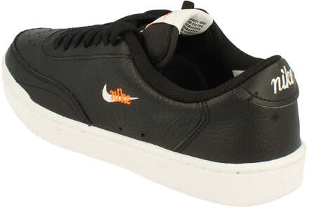 Nike Court Vintage Premium Dames Sneakers - Black/White-Total Orange - Maat 39