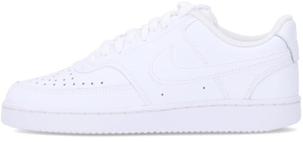 Nike Court Vision Low Dames Sneakers - White/White-White - Maat 35.5