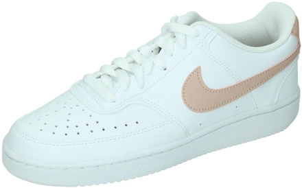 Nike court vision low next nature sneakers wit/roze dames - 36,5
