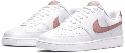 Nike court vision low next nature sneakers wit/roze dames dames - 39