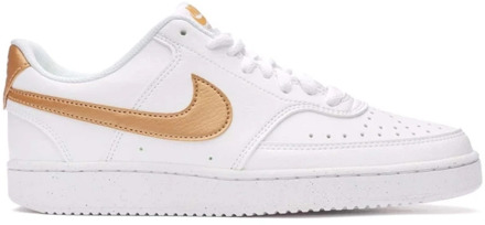 Nike Court Vision Low Sneaker Dames wit - goud - 37 1/2