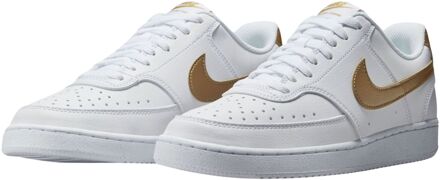 Nike Court Vision Low Sneaker Dames wit - goud - 40 1/2