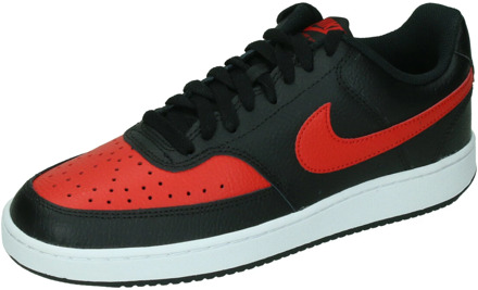 Nike court vision low sneakers zwart/rood heren - 41