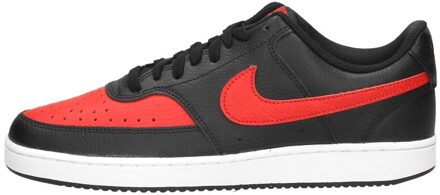 nike court vision low sneakers zwart/rood heren - 44