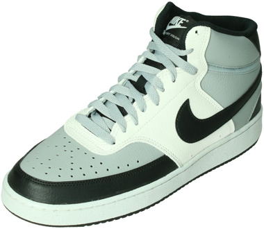 nike court vision mid sneakers zwart/grijs heren - 42