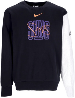 Nike Courtside Fleece Crewneck Sweatshirt Nike , Black , Heren - Xl,M,Xs