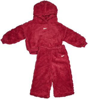 Nike Cozy Jacquard Trainingspakken Baby - Paars - Maat 80 - 86 CM - Sherpa Purple