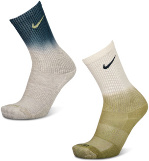 Nike Crew 2 Pack Sokken Unisex - Grijs - Maat 38 - 42 Grey
