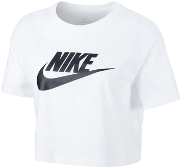 Nike cropped T-shirt wit - L