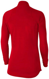 Nike Dames academy 21 dri-fit quarter zip boortop - maat XL Rood