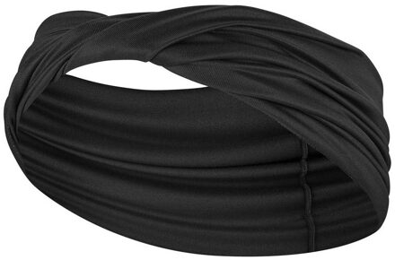Nike Dames/Dames Twisted Brede Band Yoga Hoofdband (Zwart/Antraciet) Zwart/Donkergrijs - One Size
