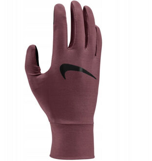 Nike Dames dri-fit logo hardloop handschoenen Bruin - XS