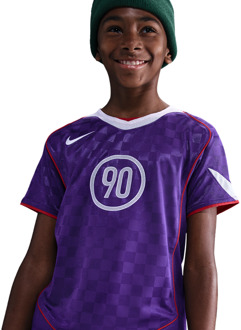 Nike Df T90 Energy Jersey T-shirts Kinder - Paars - Maat 158 - 170 CM - Poly Jersey Purple
