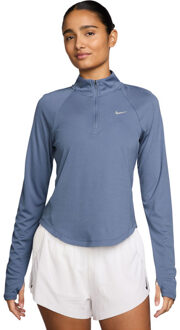 Nike Dri-FIT 1/2-Zip Longsleeve Dames blauw - M