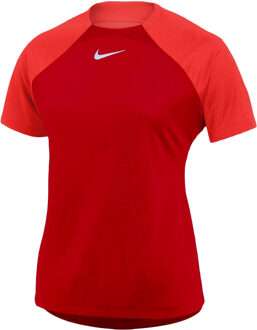 Nike Dri-FIT Academy Pro SS Top Women - Dames Voetbalshirt Rood - L