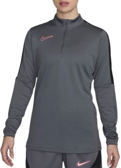Nike Dri-FIT Academy Trainingssweater Dames donkergrijs - zwart - roze - L