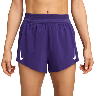 Nike Dri-FIT Aeroswift 3'' Running Short Dames paars - L