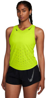 Nike Dri-FIT Aeroswift Singlet Dames geel - XS