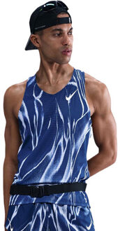 Nike Dri-FIT AeroSwift Singlet Heren blauw - M