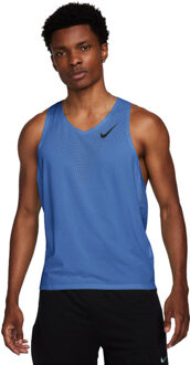 Nike Dri-FIT AeroSwift Singlet Heren blauw - XL