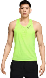 Nike Dri-FIT AeroSwift Singlet Heren geel - XL