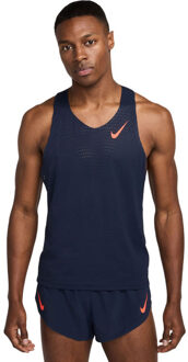 Nike Dri-FIT AeroSwift Singlet Heren zwart/rood - XL