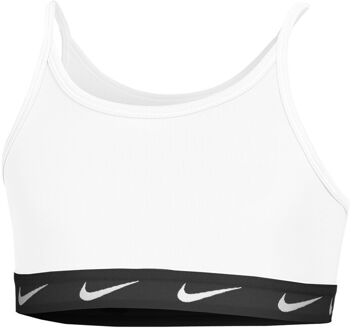 Nike Dri-Fit Big Kids Sport-bh Meisjes-Wit,Zwart - XS