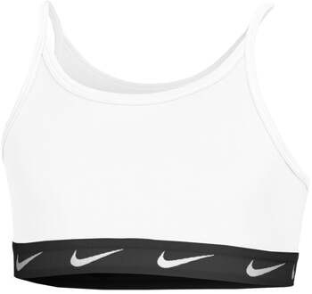 Nike Dri-Fit Big Kids Sport-bh Meisjes-Wit,Zwart