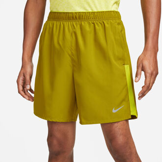 Nike Dri-Fit Challenger 7in Brief-Lined Running Shorts Heren kaki - S,XXL