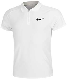 Nike Dri-Fit Court Advantage Polo Heren-Wit,Goud - XS