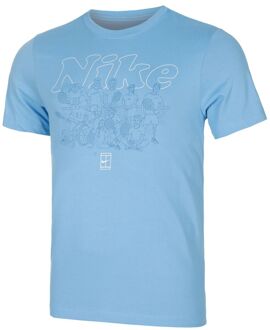 Nike Dri-Fit Court Club OC T-shirt Heren blauw - S