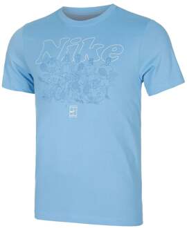 Nike Dri-Fit Court Club OC T-shirt Heren blauw - XL