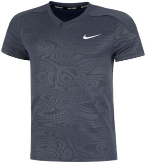 Nike Dri-Fit Court Slam T-shirt Heren donkerblauw - XS