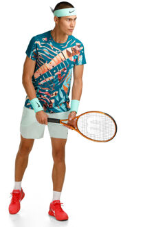 Nike Dri-Fit Court Slam T-shirt Heren turkoois - M,L