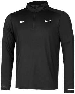 Nike Dri-Fit Dri-FIT Element Flash Half-Zip Hardloopshirt Heren-Zwart,Zilver - XXL