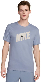 Nike Dri-fit fitness t-shirt Blauw - L