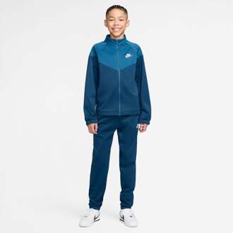 Nike Dri-Fit Full-Zip Trainingspak Kinderen petrolblauw - L