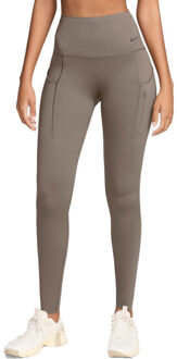 Nike Dri-FIT Go High-Rise Legging Dames bruin - XS