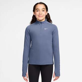 Nike Dri-Fit Half-Zip Longsleeve Meisjes blaugrau