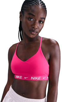 Nike Dri-Fit INDY LGT Support Sport-bh Dames-berry - XS