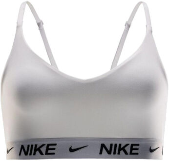 Nike Dri-Fit INDY LGT Support Sport-bh Dames-wit, zwart - XS