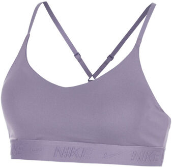 Nike Dri-Fit Indy Padded Sport-bh Dames paars - XS